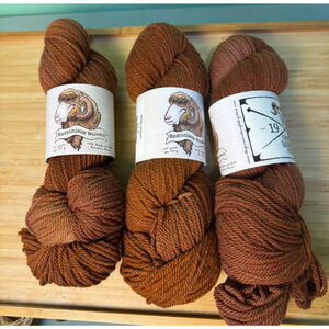 3 Farmers Daughter Fibers Reminisce Worsted 100% Rambouillet 100g Skein 210 yard